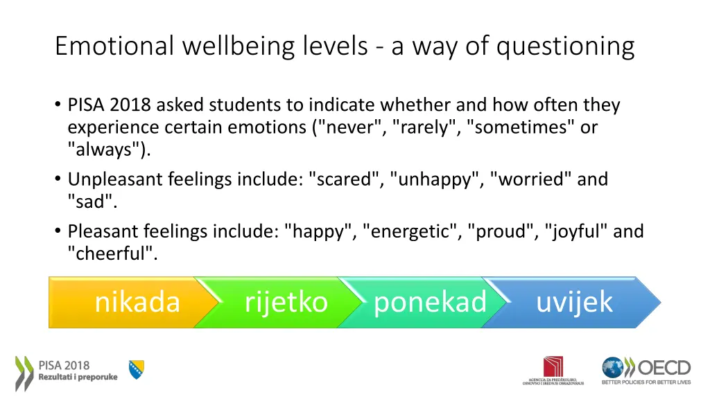 emotional wellbeing levels a way of questioning