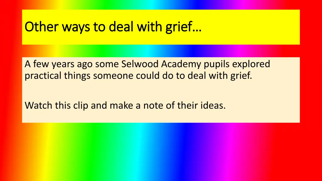 other ways to deal with grief other ways to deal