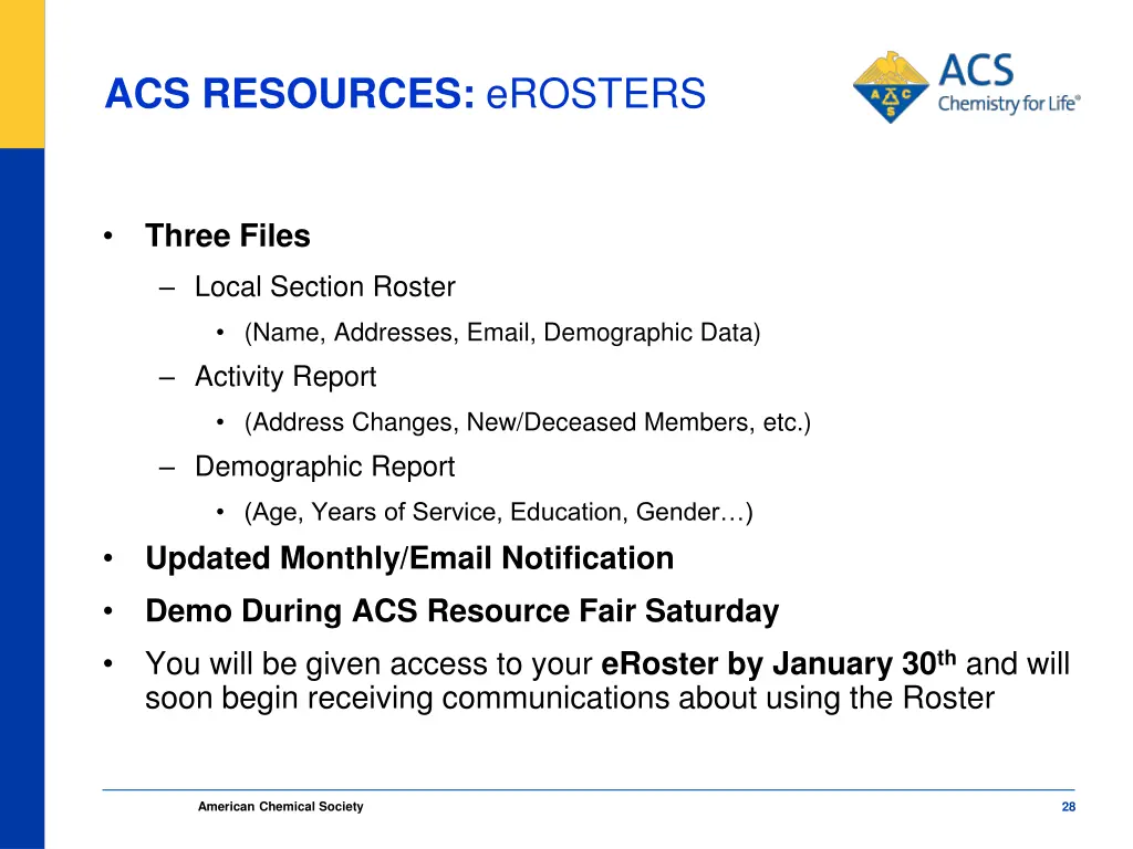 acs resources erosters