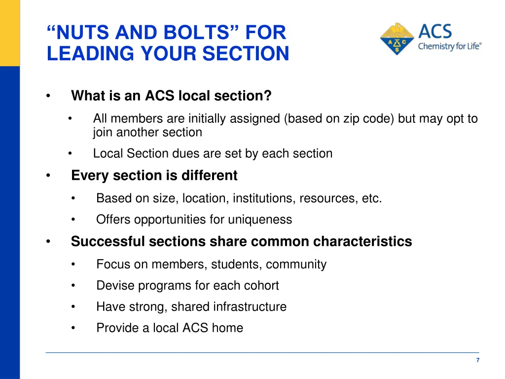 nuts and bolts for leading your section