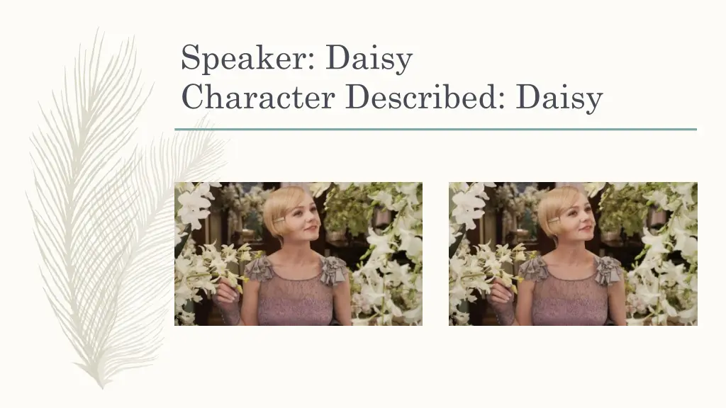 speaker daisy character described daisy