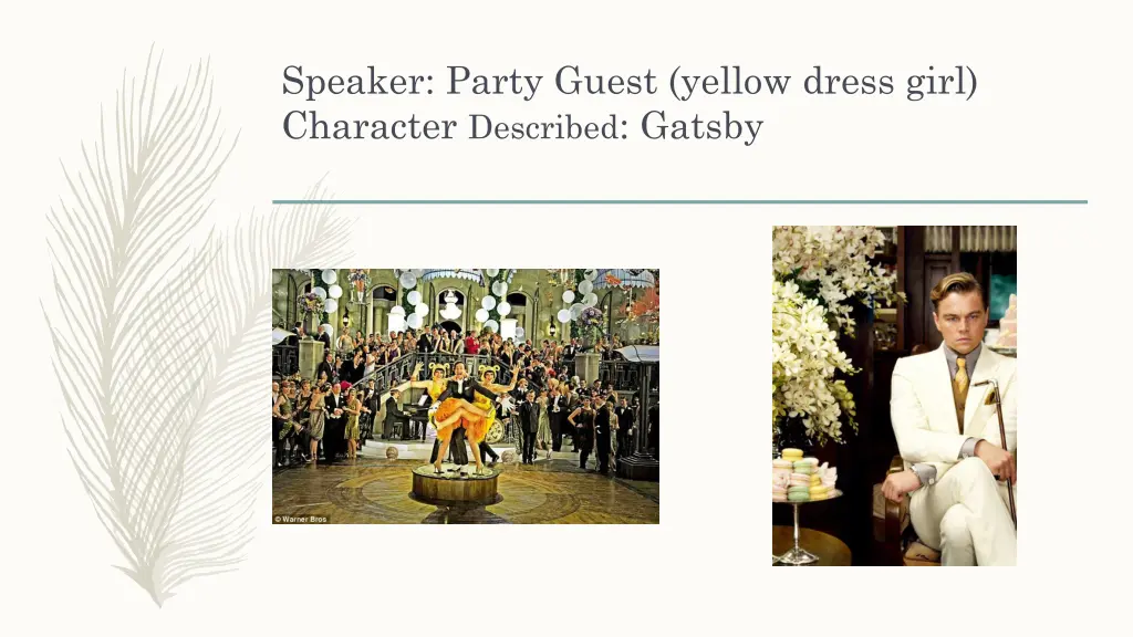 speaker party guest yellow dress girl character