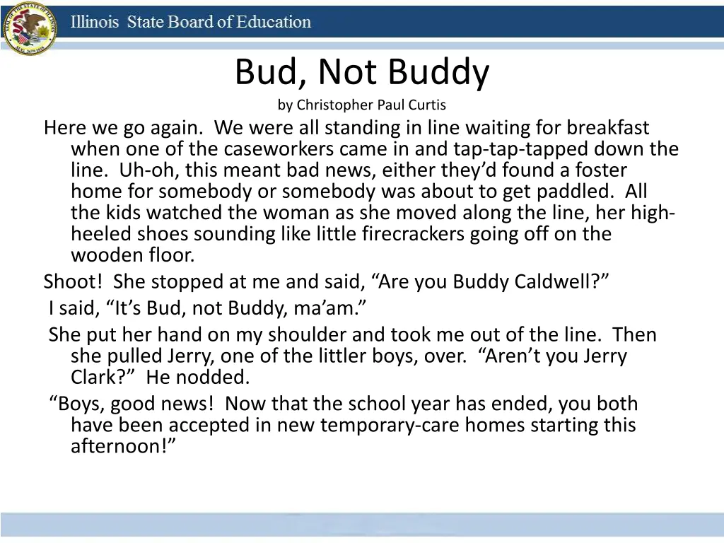 bud not buddy by christopher paul curtis 8