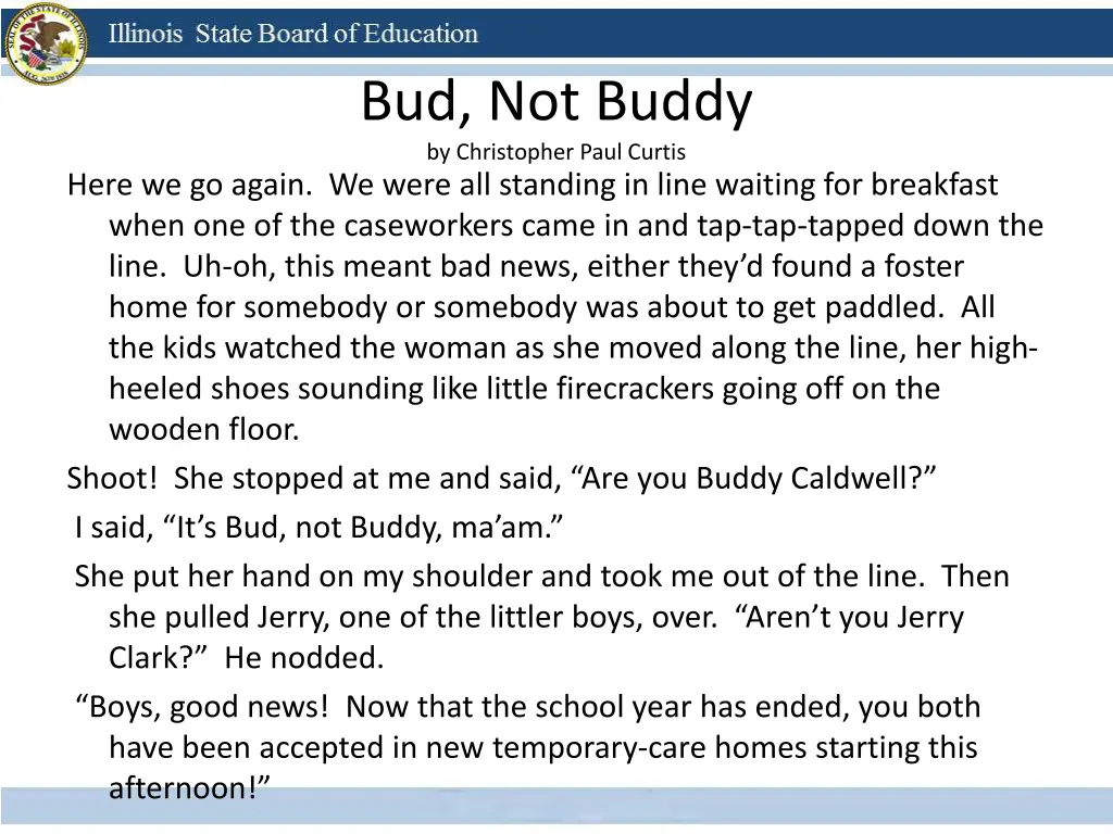 bud not buddy by christopher paul curtis