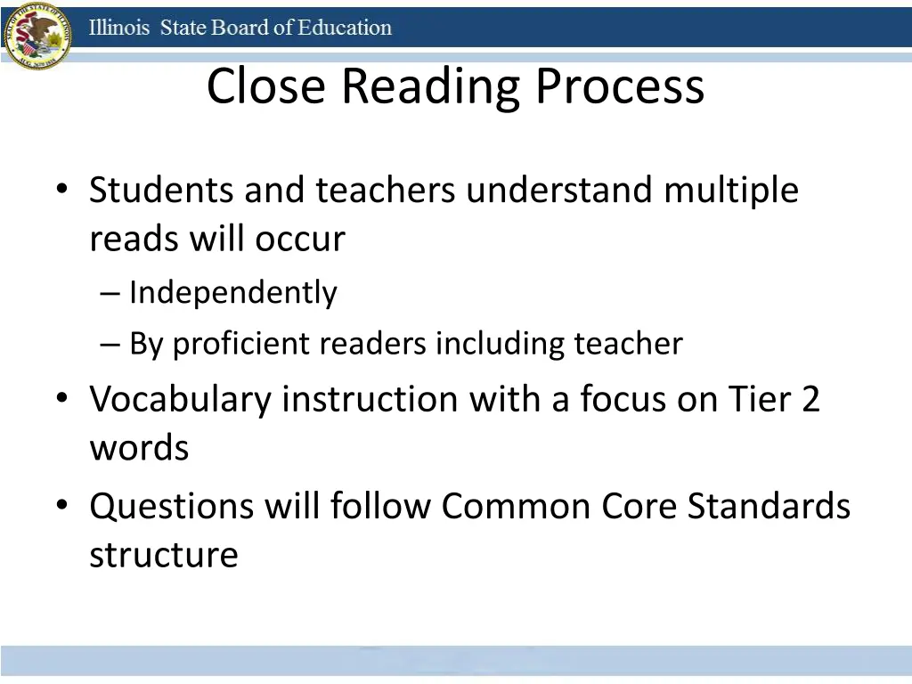 close reading process