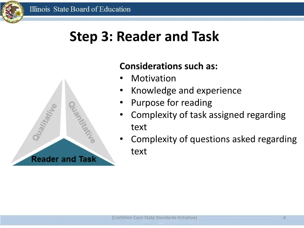 step 3 reader and task