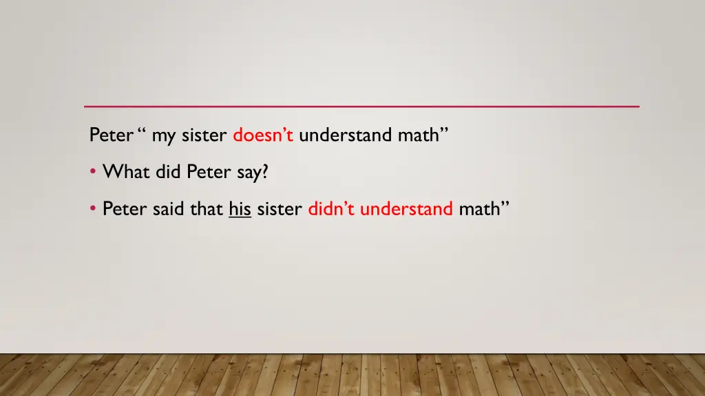 peter my sister doesn t understand math