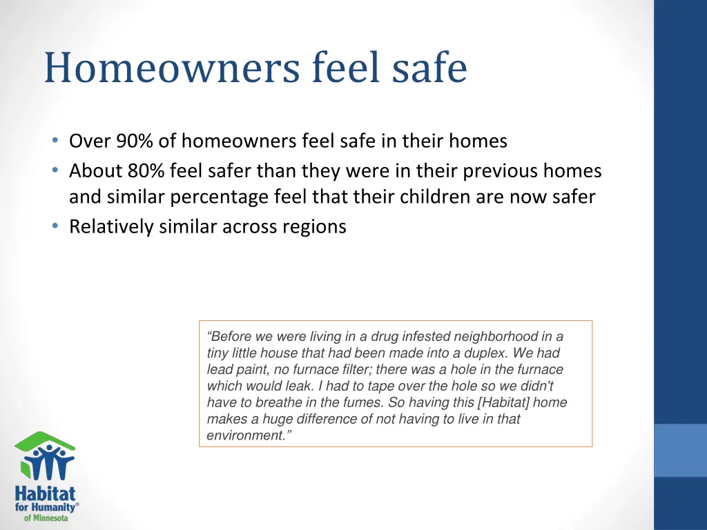 homeowners feel safe