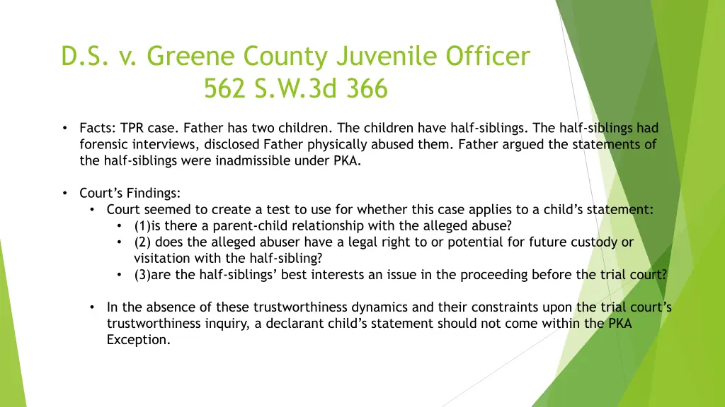 d s v greene county juvenile officer