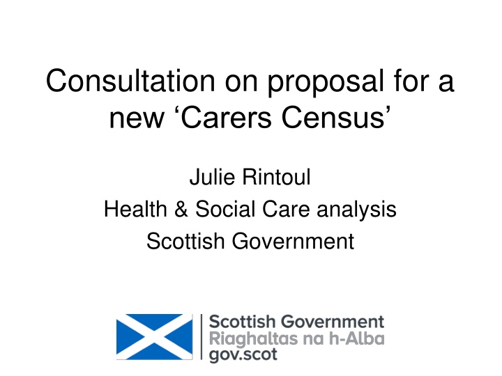 consultation on proposal for a new carers census