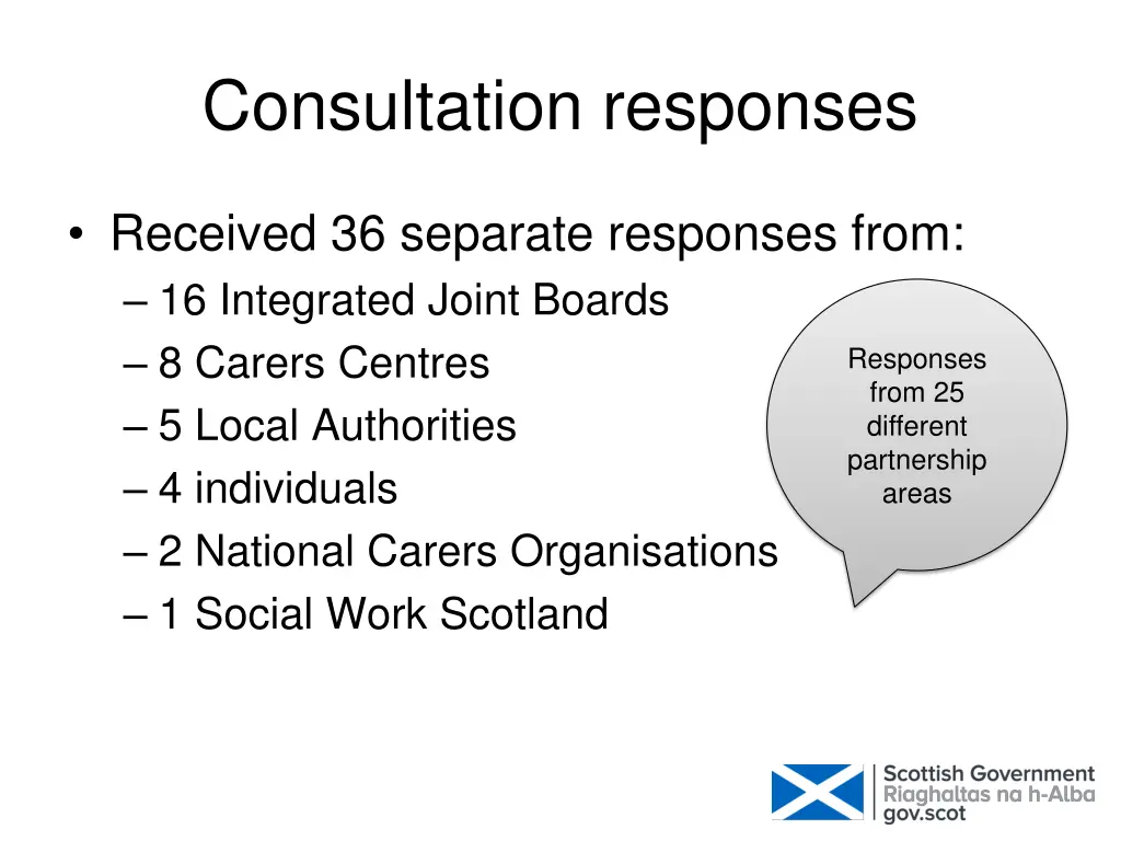 consultation responses