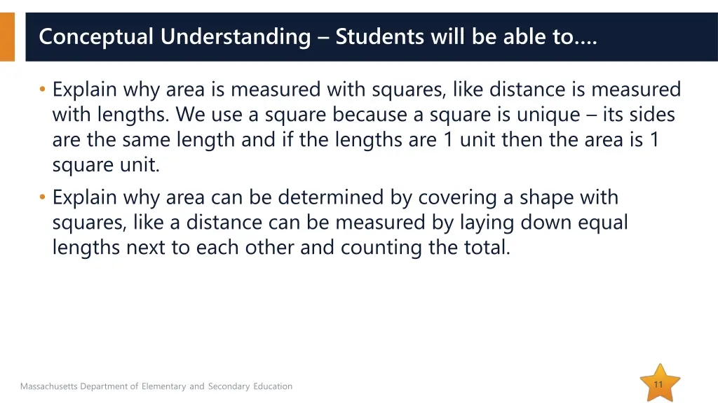 conceptual understanding students will be able to