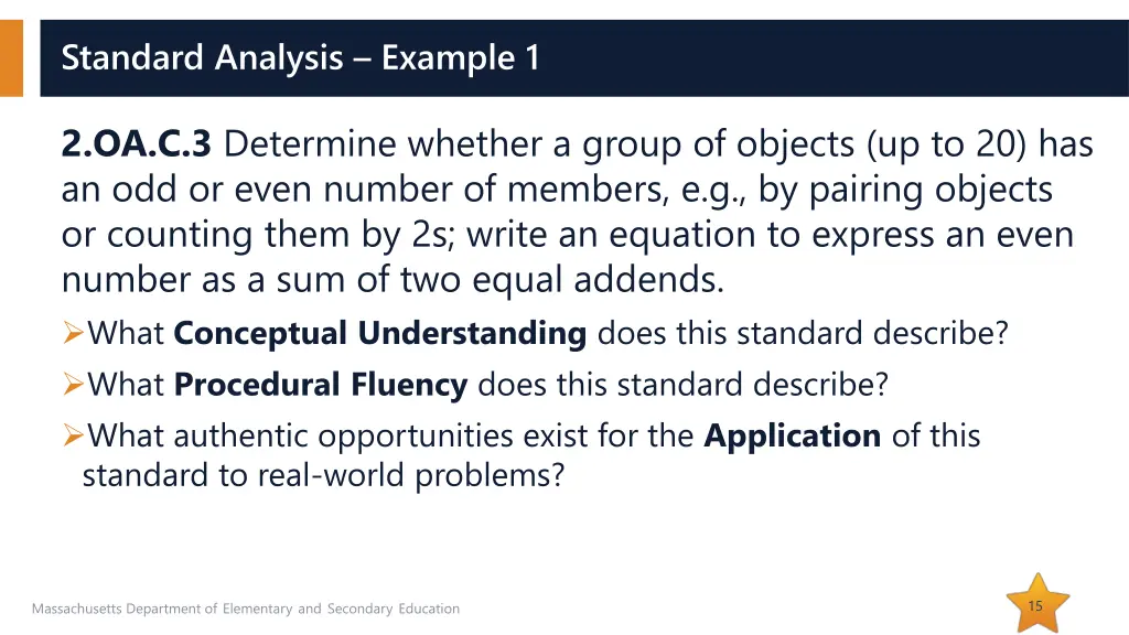 standard analysis example 1