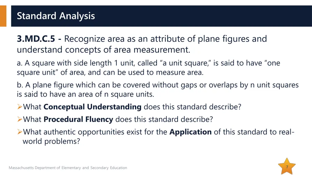 standard analysis