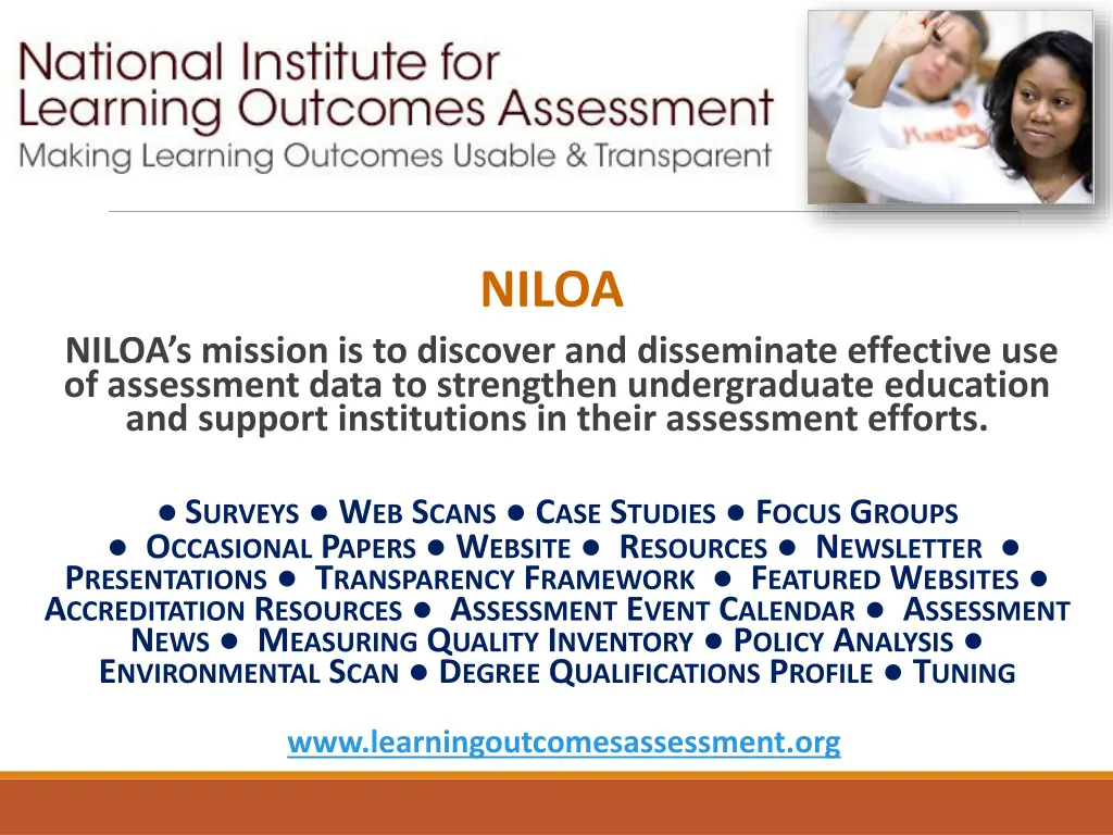 national institute for learning outcomes