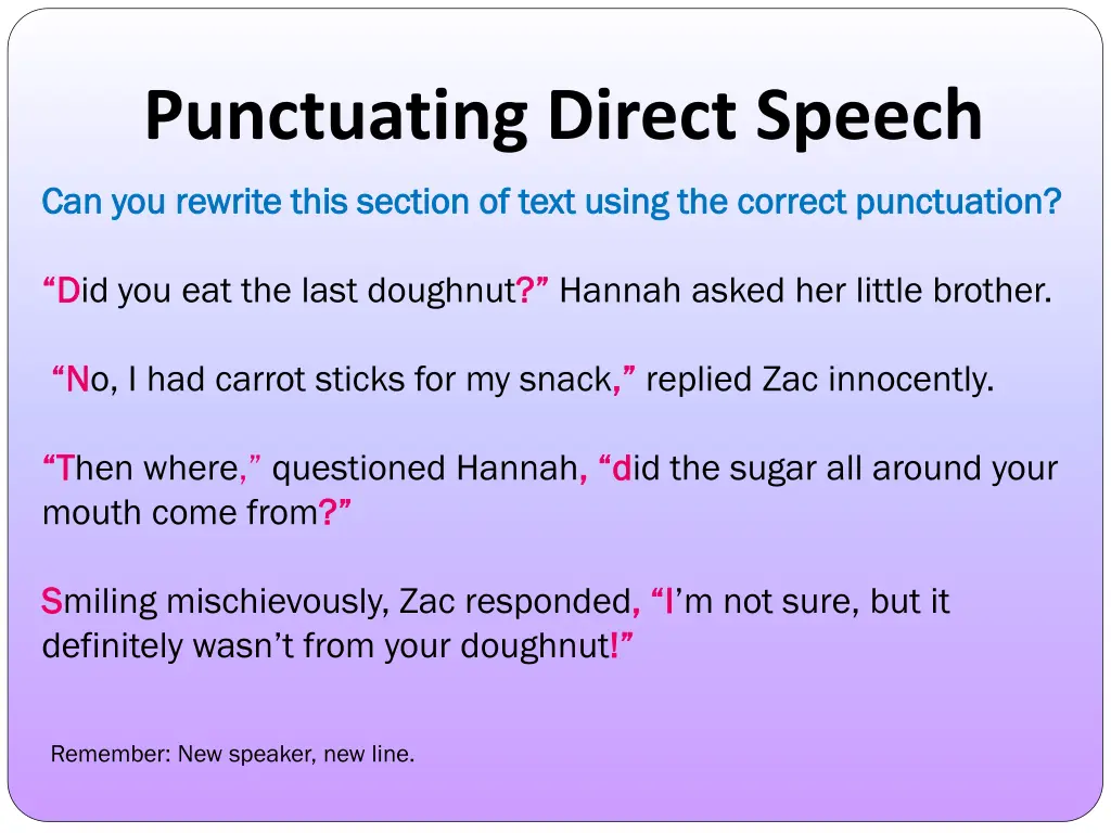 punctuating direct speech 3