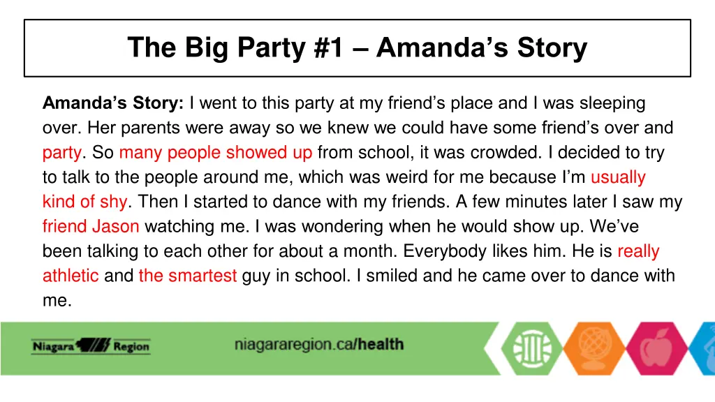 the big party 1 amanda s story