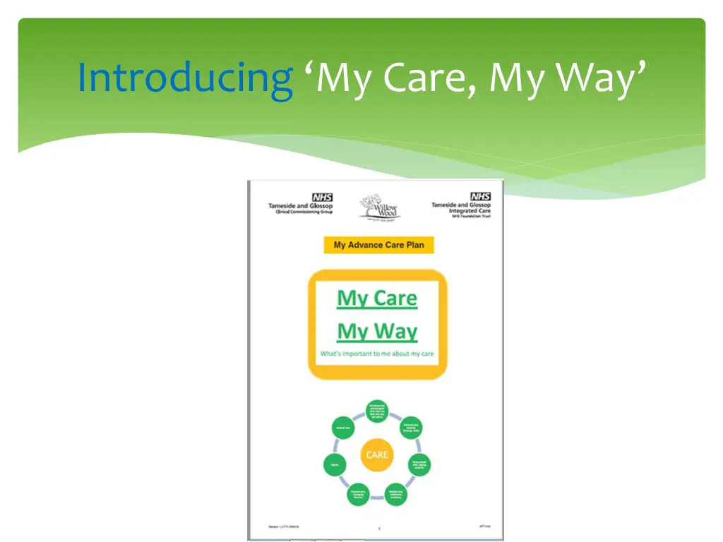 introducing my care my way