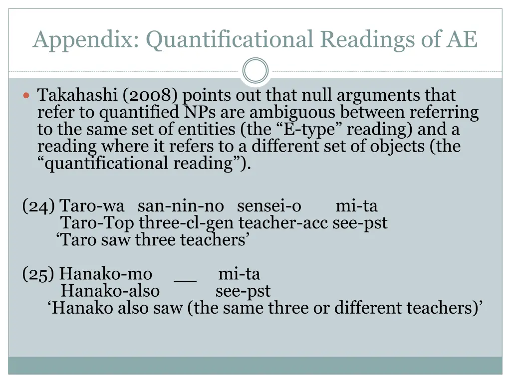 appendix quantificational readings of ae