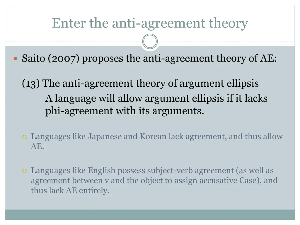 enter the anti agreement theory