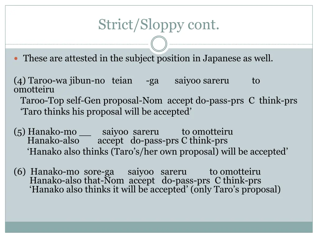 strict sloppy cont