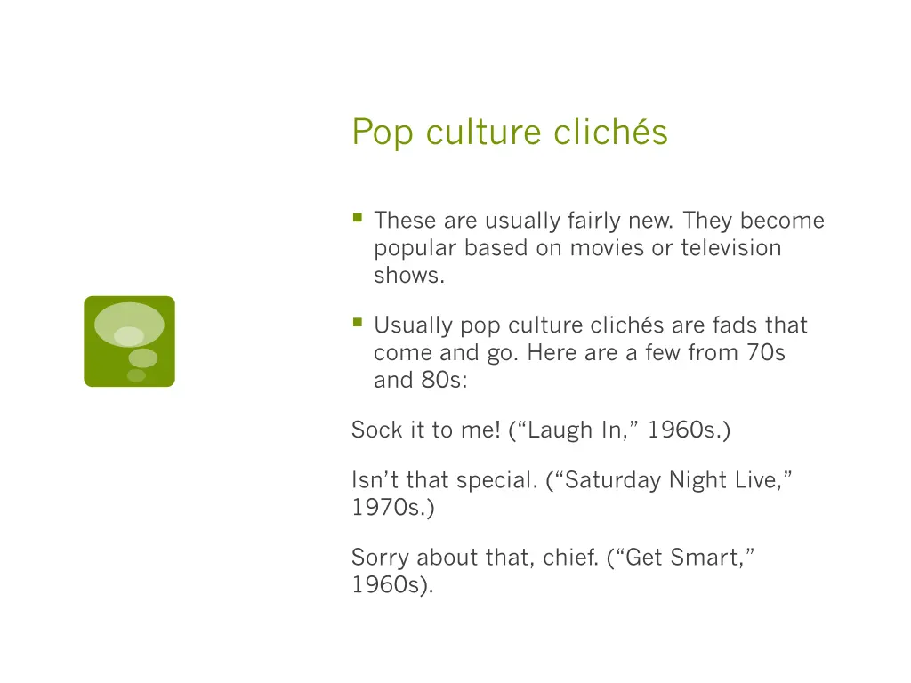 pop culture clich s