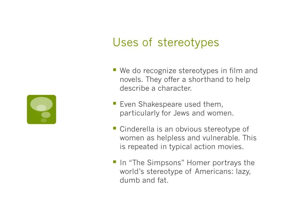 uses of stereotypes