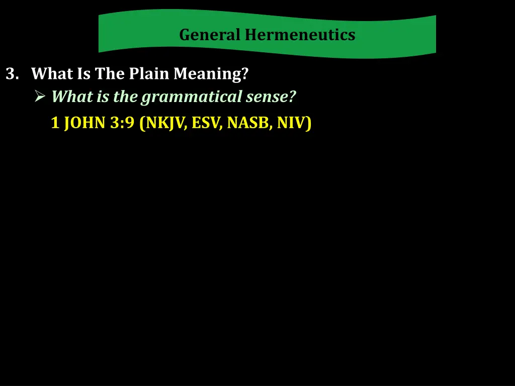 general hermeneutics 1