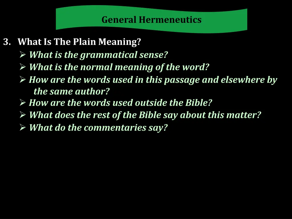 general hermeneutics 13