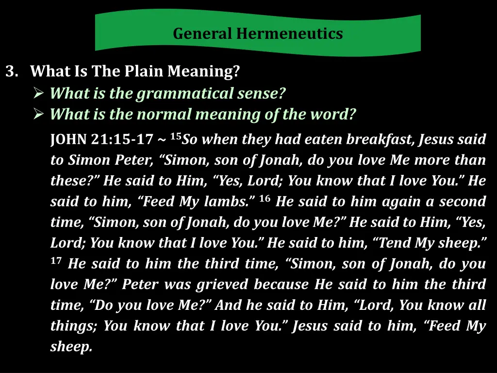 general hermeneutics 3