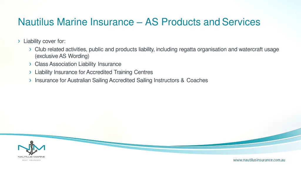 nautilus marine insurance as products andservices