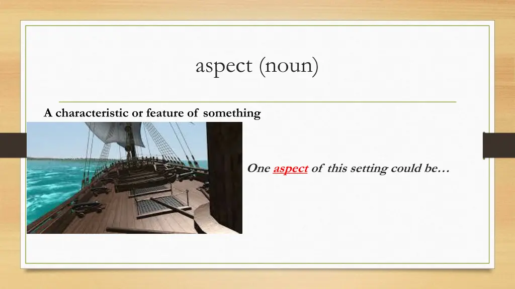 aspect noun