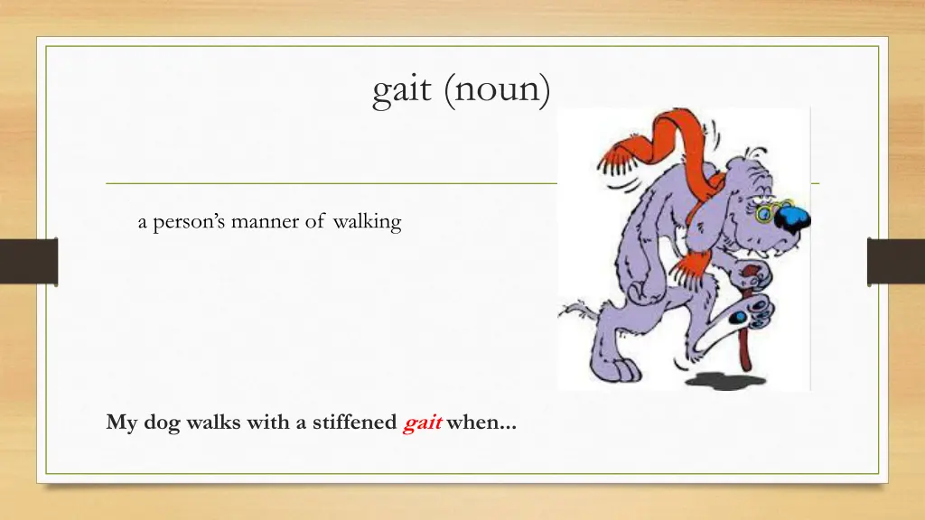 gait noun