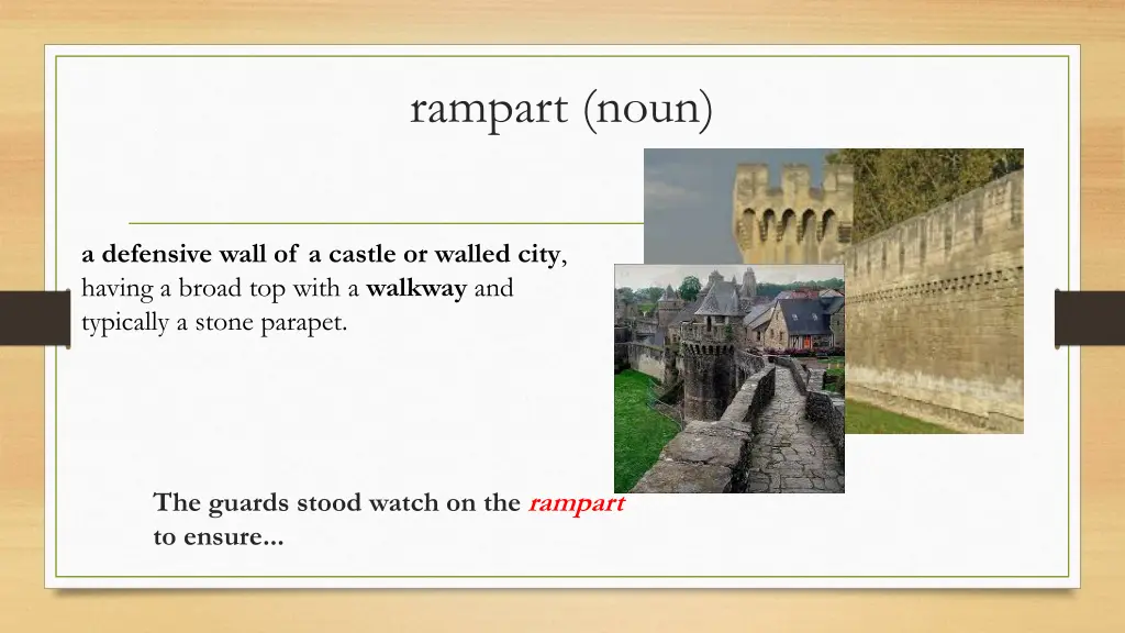 rampart noun