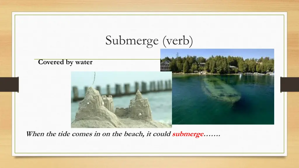 submerge verb