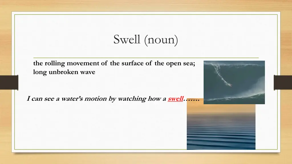 swell noun