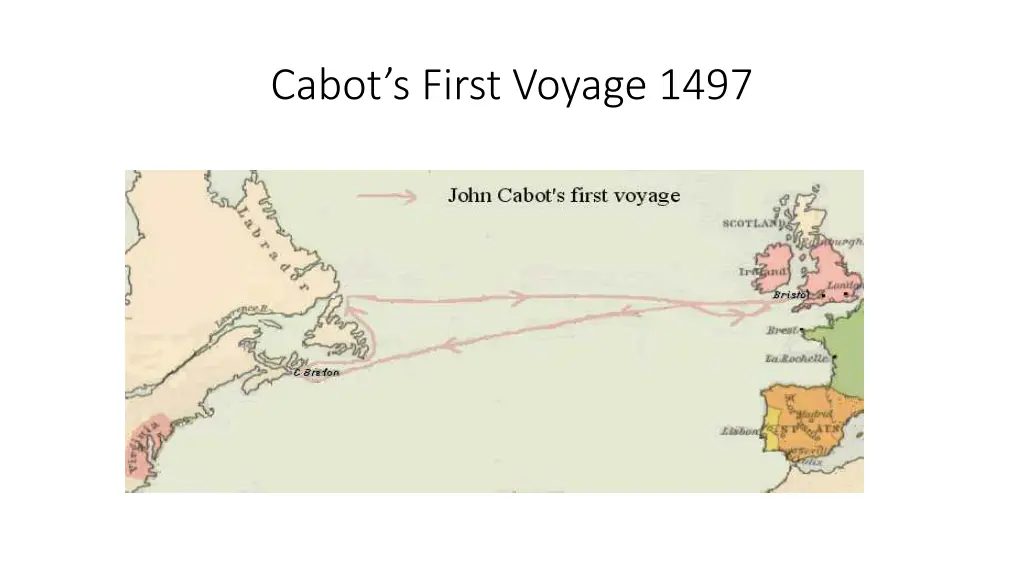 cabot s first voyage 1497