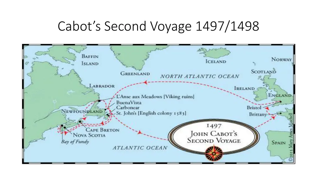 cabot s second voyage 1497 1498