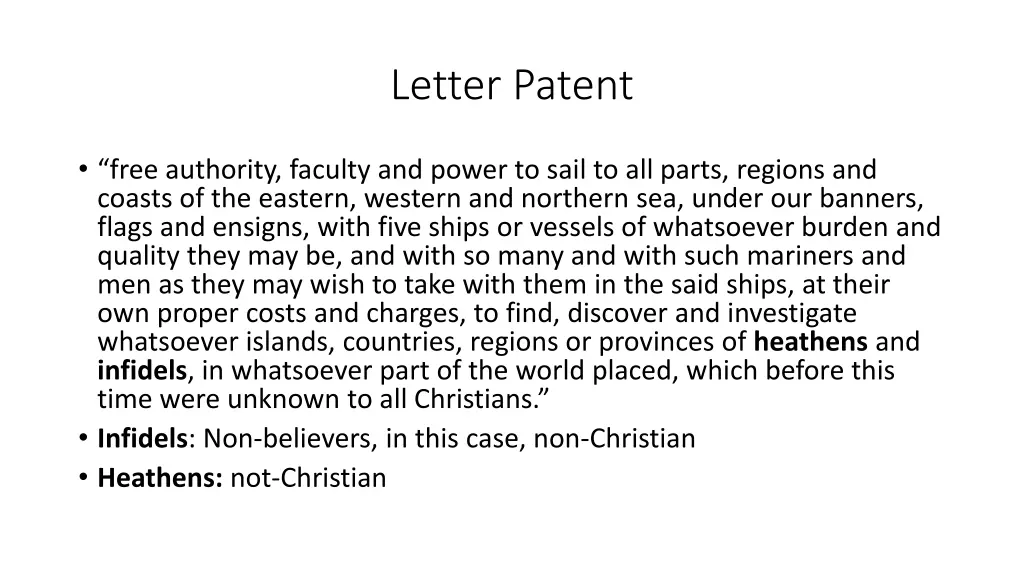 letter patent