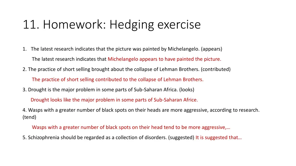 11 homework hedging exercise