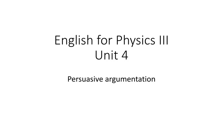 english for physics iii unit 4