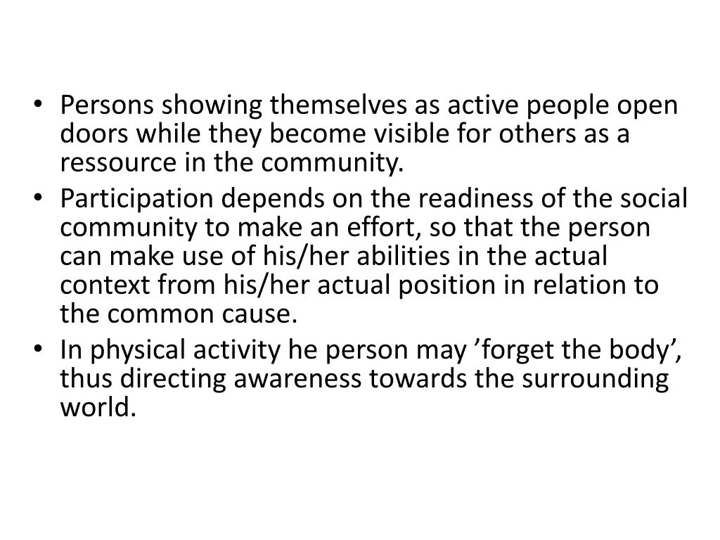 persons showing themselves as active people open