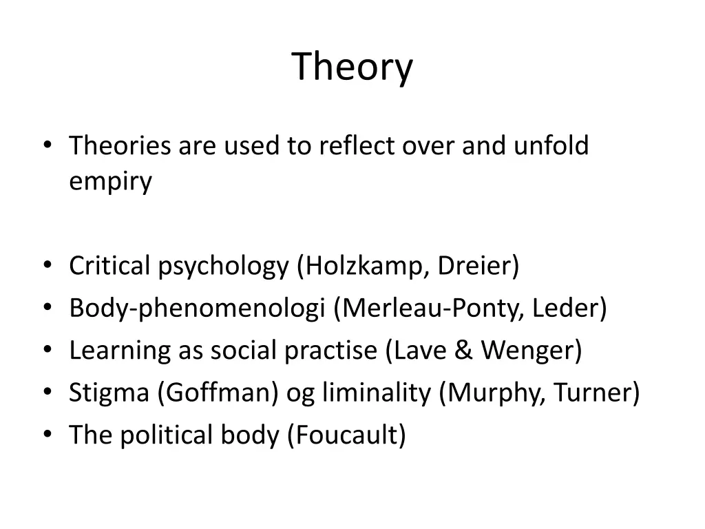 theory