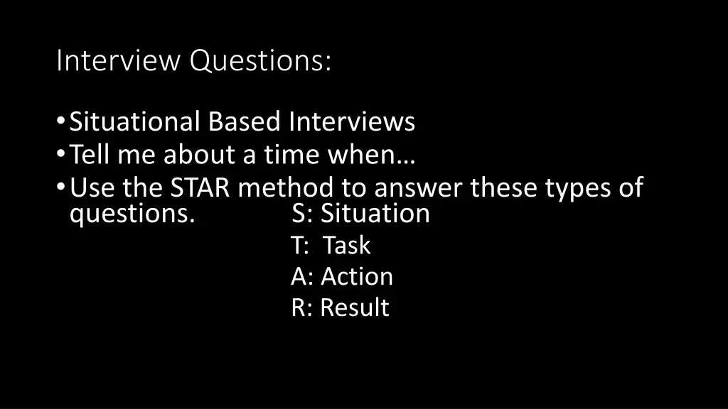 interview questions