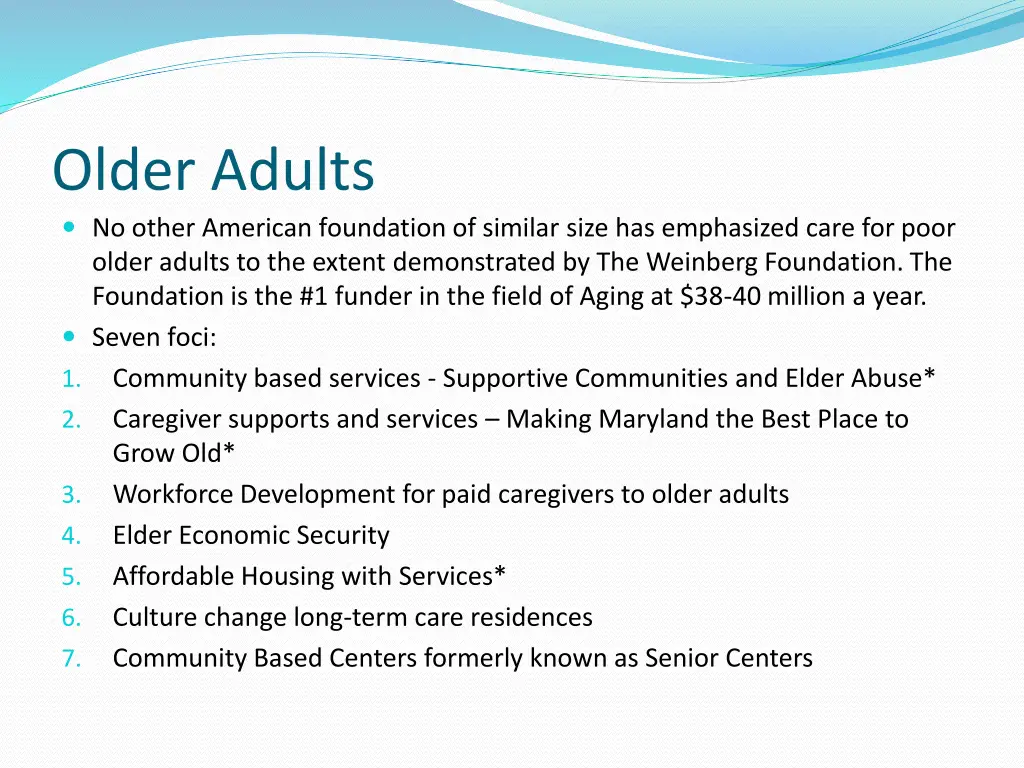 older adults no other american foundation