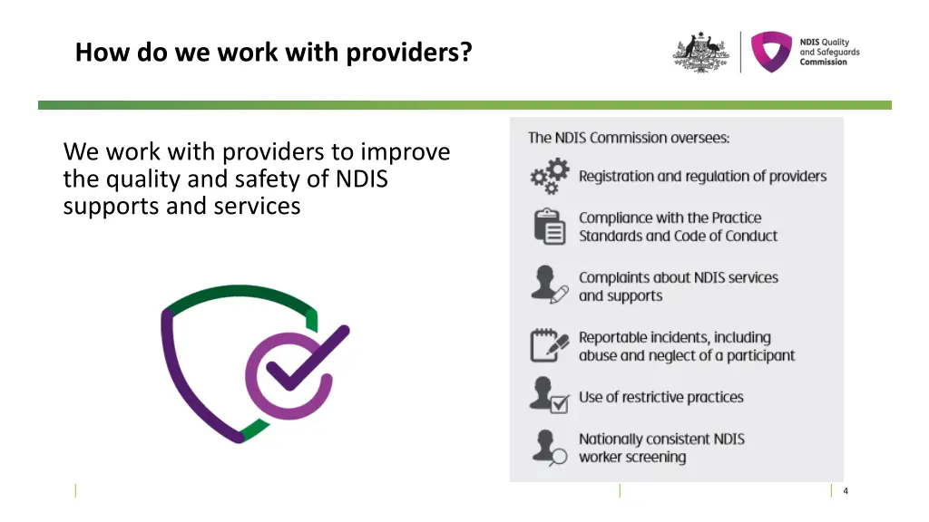 how do we work with providers