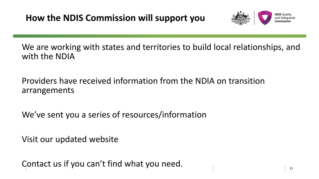 how the ndis commission will support you