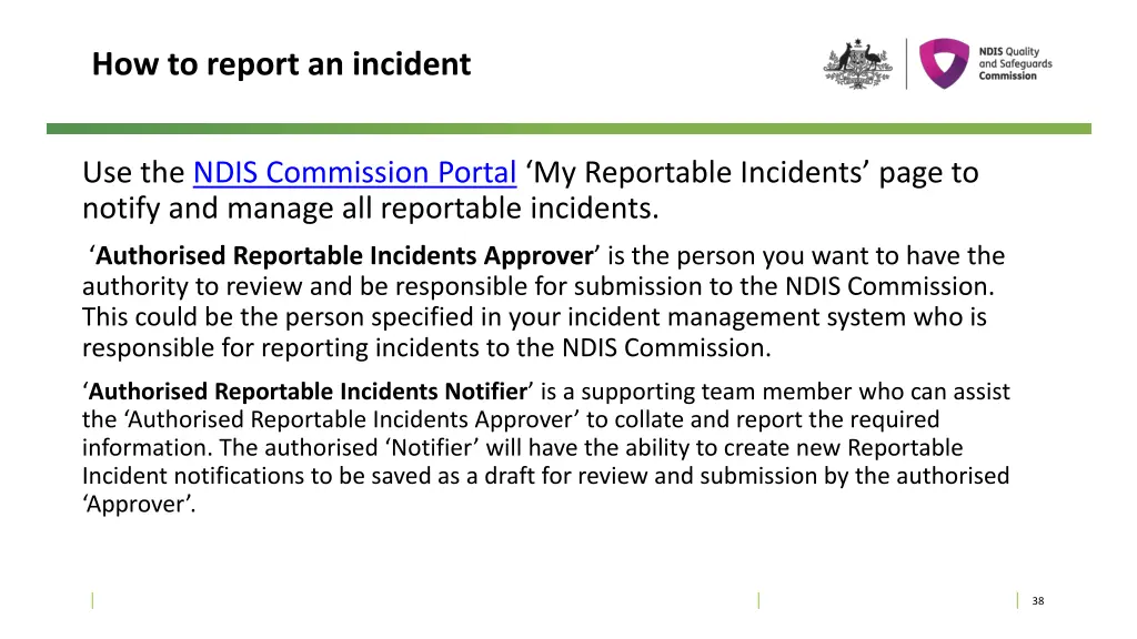 how to report an incident