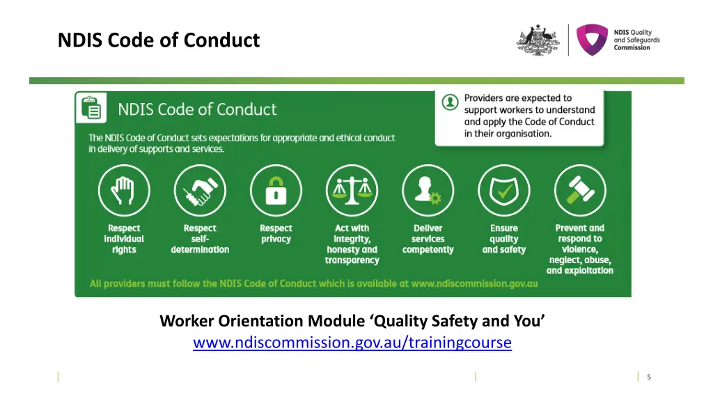 ndis code of conduct