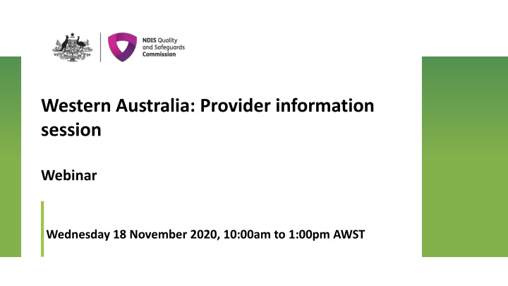 western australia provider information session